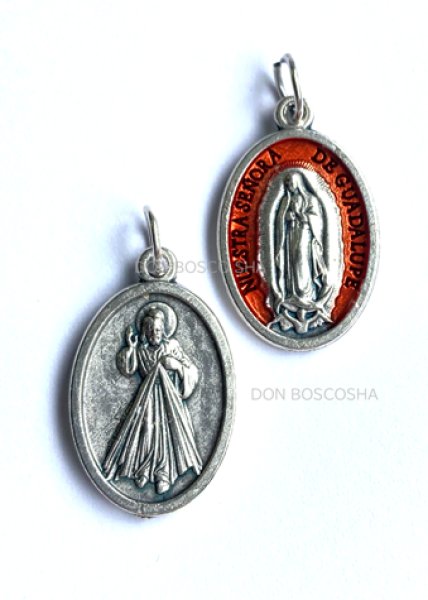 画像1: 両面メダイ　グアダルペの聖母＆いつくしみのイエス (1)