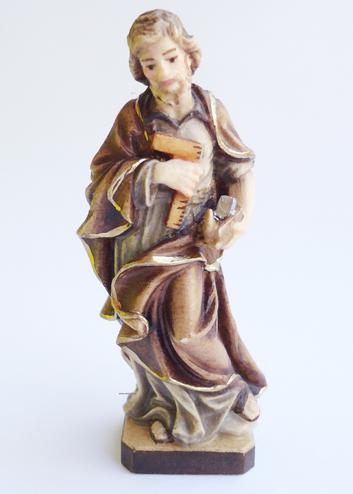 木彫り　大工のヨセフ像　カラー 約7cm NB                                        [70100187]