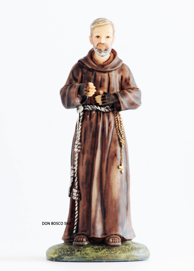 樹脂製 聖ピオ神父像 10cm ドン ボスコ社